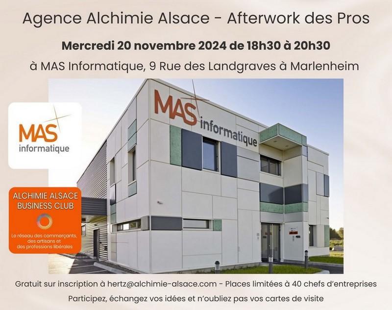 Agence Alchimie Alsace - Afterwork des Pros à MAS Informatique à Marlenheim